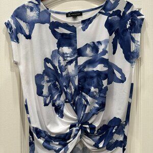 Blue & White top